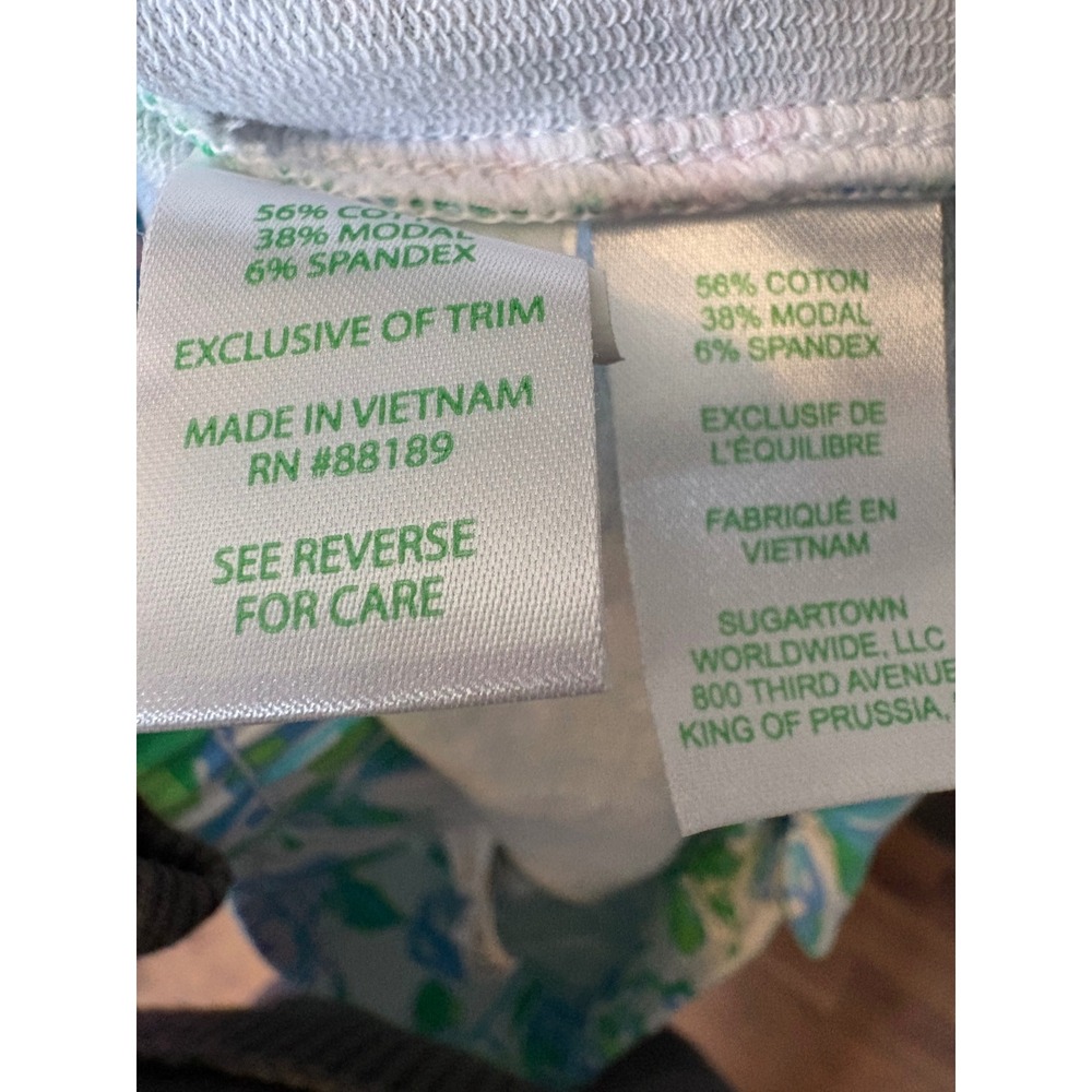 Lilly Pulitzer Ocean Treasure Shorts Blue Green Pink XL - Picture 5 of 5